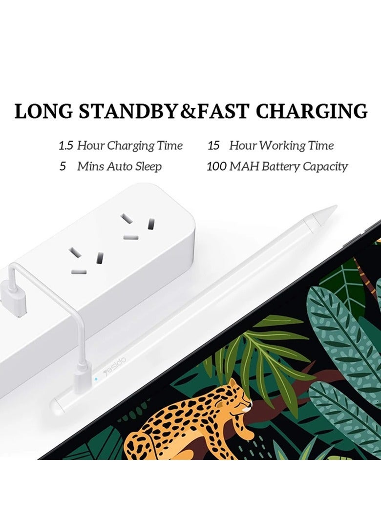 COMPATIBLE  For Apple Pencil 2 Stylus Pen for iPad Air 5 Air 4 Pro 11 12 9 2021 Mini 6 for Apple Pencil - Image 4